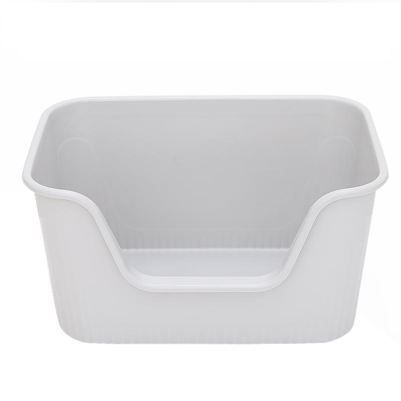 Extra Große Offene Katzentoilette mit Spritzschutz für Maine-Katzen