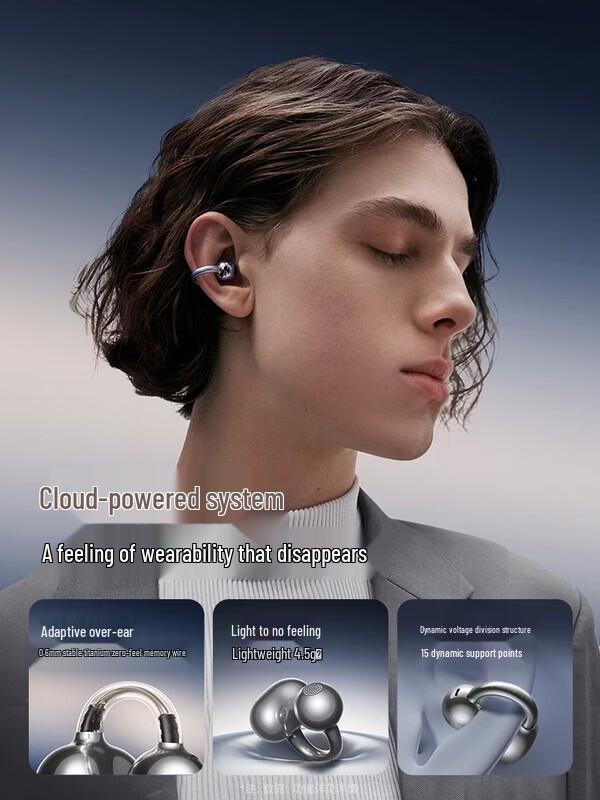 SANAG S6S Ultra Open-Ear Clip Bluetooth Headphones