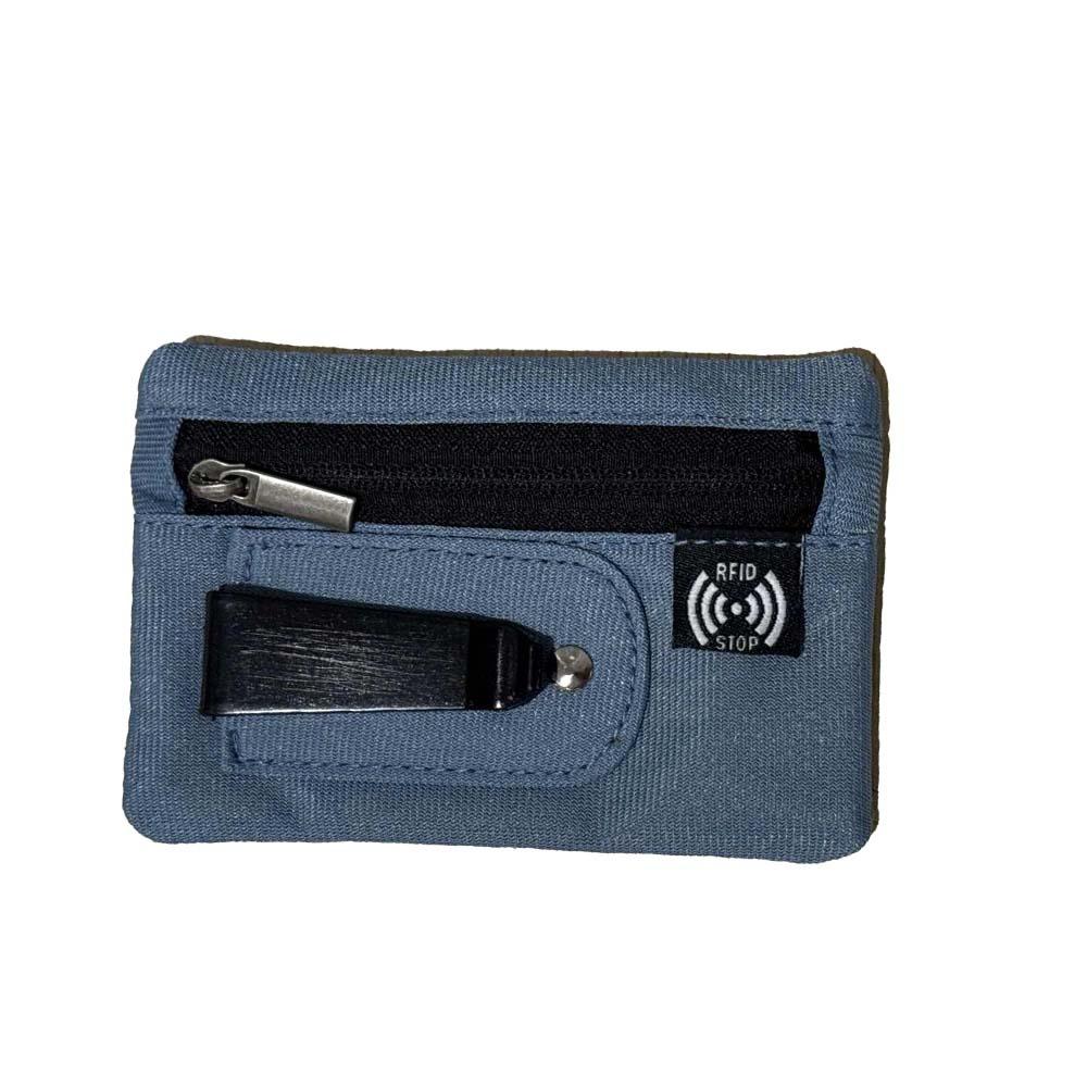 Thin Clip Stash Pouch Multiple Card Classic Card Bag with Back Clip Solid Color Antimagnetic RFID Protection Wallet Women