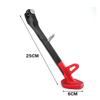 250 MM Motorrad Einseitiger Ständer Beinständer Supporter Schwarz + Rot CNC-Legierung