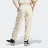 Adidas Solid Color Elastic Waist Joggers Women Bottoms Beige IA6436