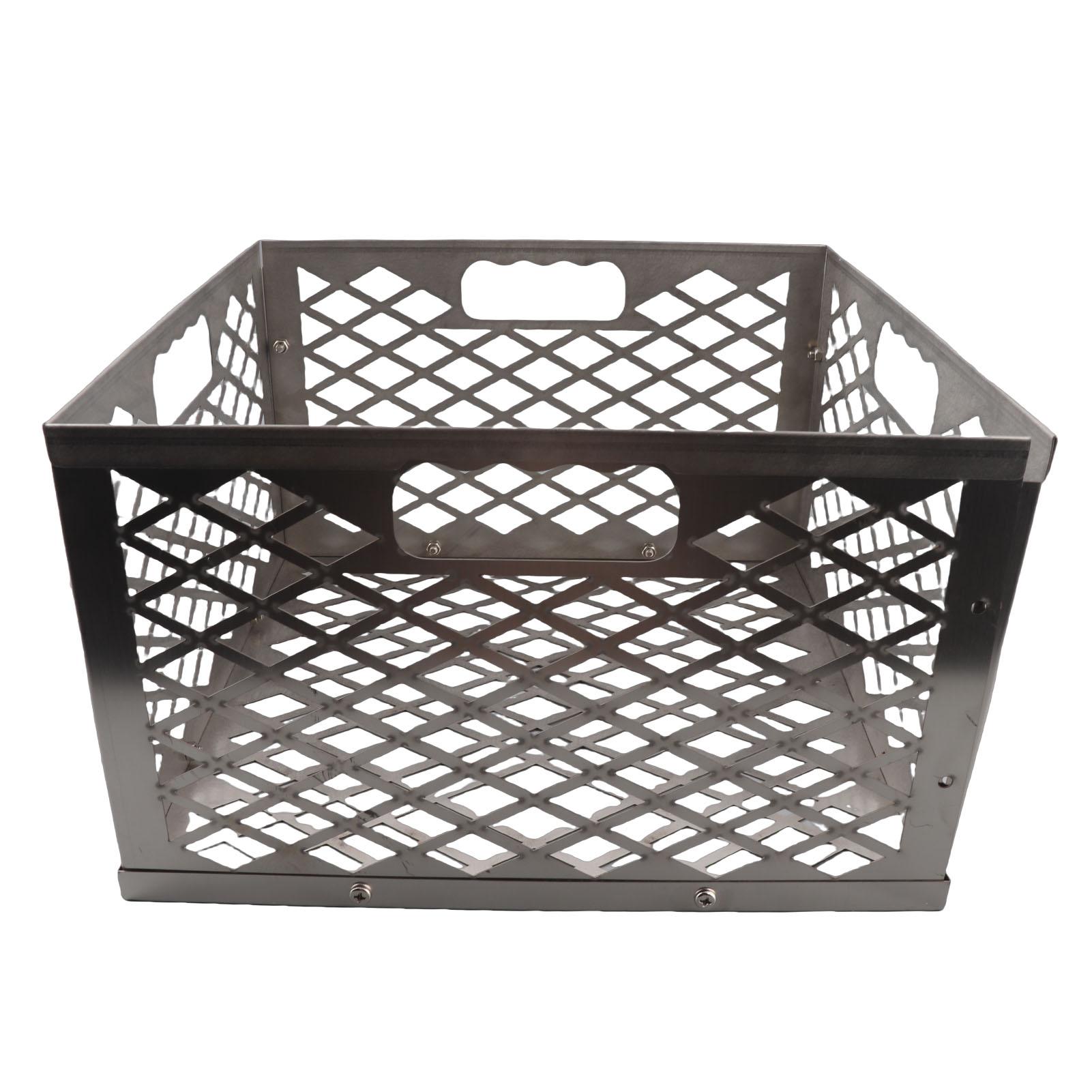 Stainless Steel Charcoal Basket Charcoal Stove Basket Grill Basket Charcoal Firebox Basket Box