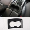 Carbon Fiber Look Front Cup Holder Panel Cover Trim For Tesla Model S 2015-