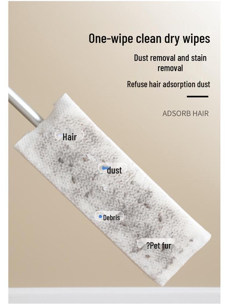 Miao Liya 30-Sheet Dusting Paper Refill for Mop Vacuum: Absorbs Hair and Cleans Floors