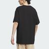 Adidas Originals Trefoil Graphic Tee With Logo Print, Relaxed Fit, Retro American Style Short Sleeve Men Tops Black IN1042