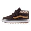 Vans Classics Comfortable Versatile Anti-Kick Shock-Absorbing Mid-Top Walking Shoes Baby Shoes Dark-Brown VN000D11BF2