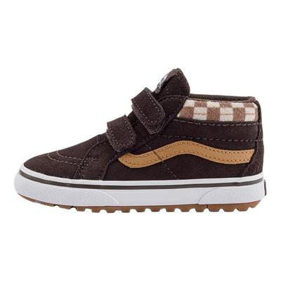 Classics Comfortable Versatile Anti-Kick Shock-Absorbing Mid-Top Walking Shoes Baby Shoes Dark-Brown VN000D11BF2