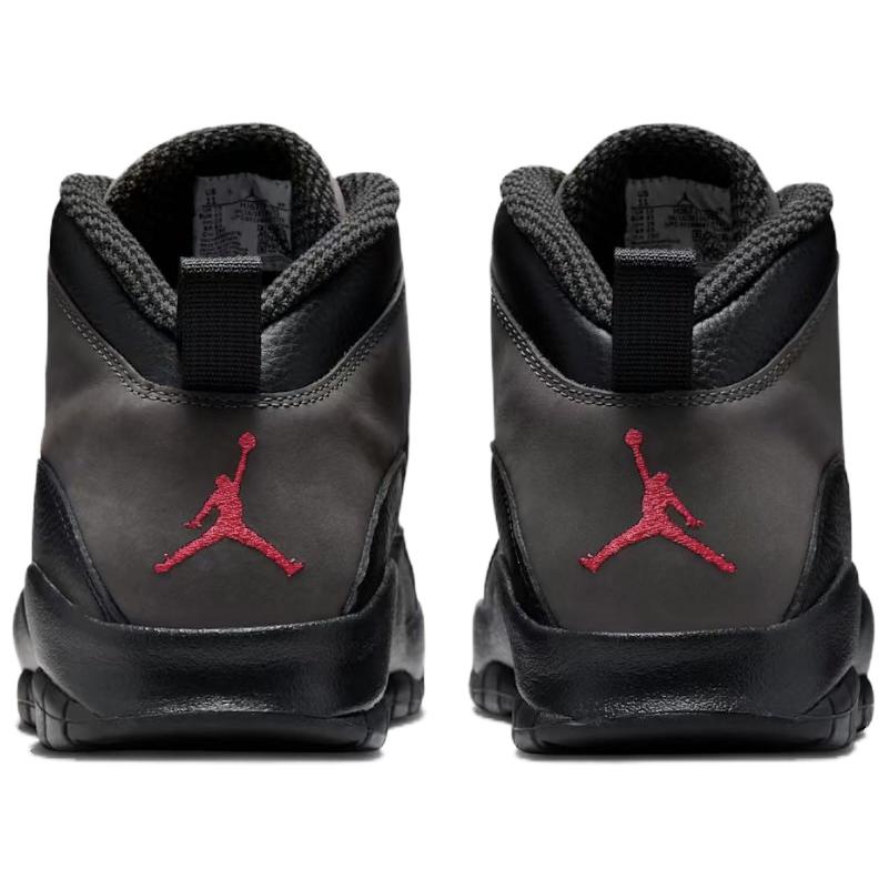 Air Jordan 10 Retro Shadow 2025 Men Sneakers Grey Charred-Grey True-Red HJ6779-001