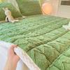 LISM Milk Velvet & Coral Fleece Quilted Mattress Topper with Pillowcases