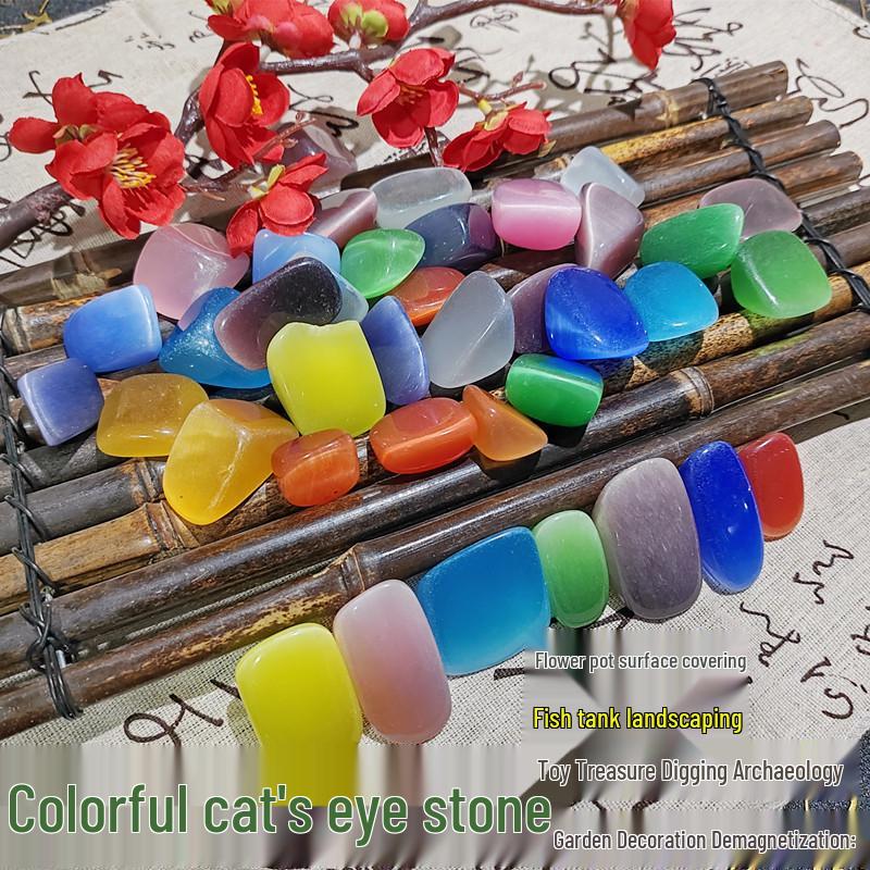 Yuhuashi Natural Colorful Agate Pebbles for Aquariums, Landscaping, and Flower Pots