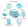 New Silicone Stackable Lunch Box Collapsible Food Storage Container Foldable Microwaveable Leftover Meal Box Kitchen Accessories
