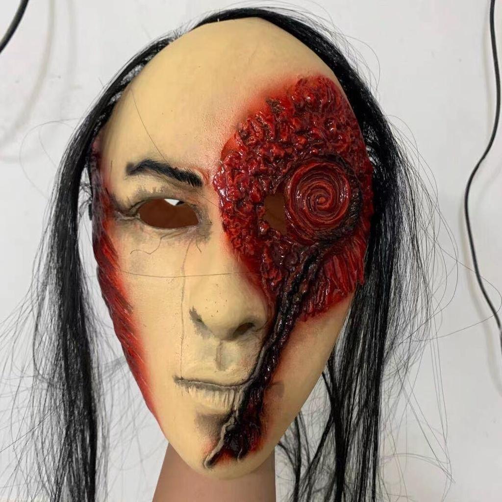 Scary Halloween Ghost Latex Horror Mask Cosplay Props Rotten Face Headgear