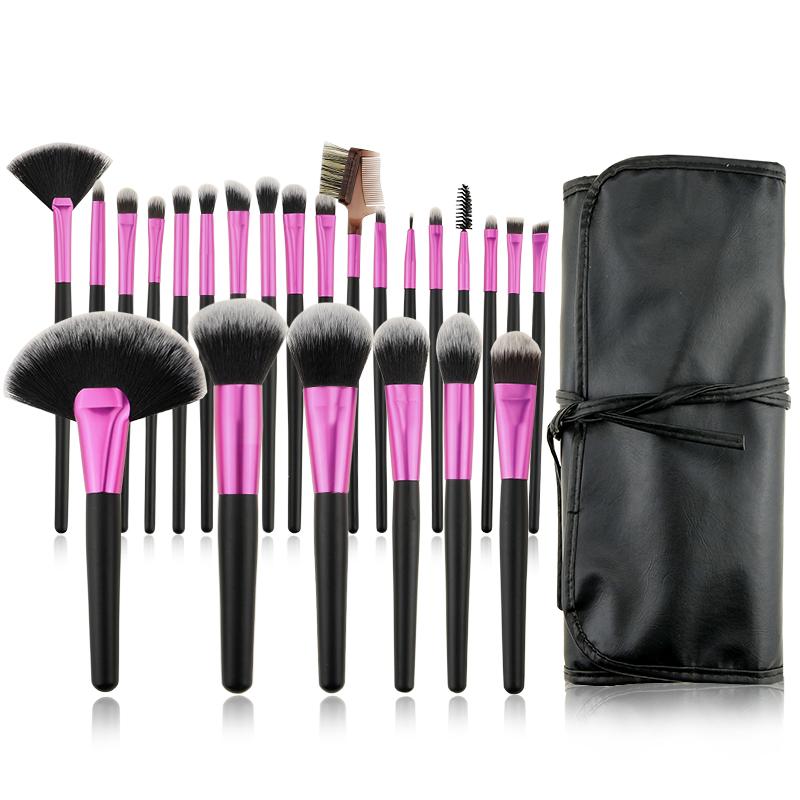 High Quality Personalized 24pcs Wholesale Professional Logo Custom Private Label Makeup Brush Set regular size