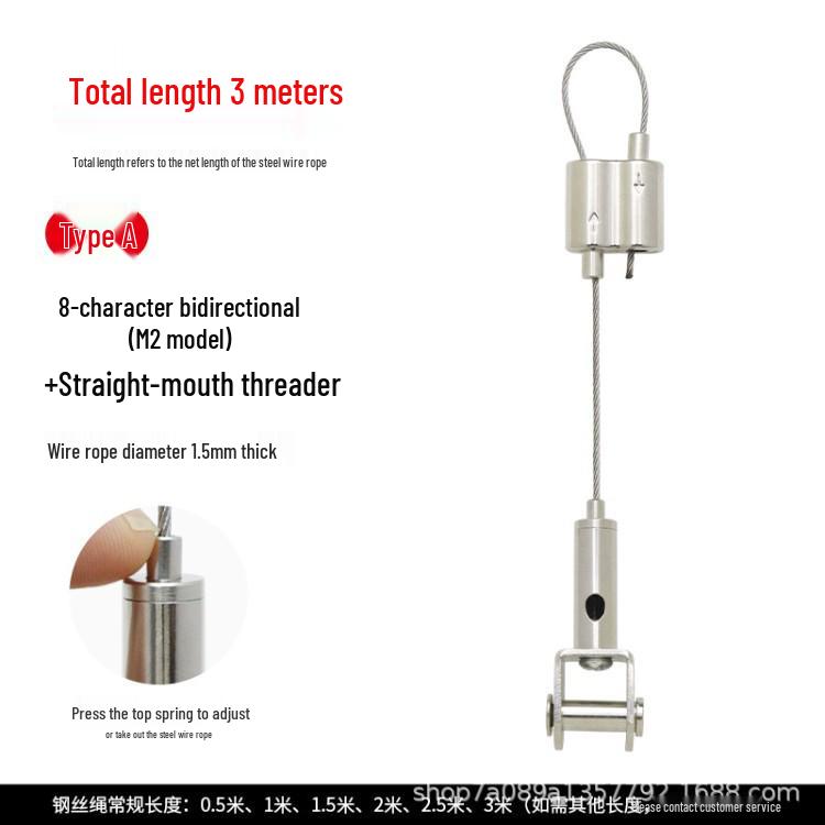 Stainless Steel Safety Cable for Hanging and Securing Signs or Lighting