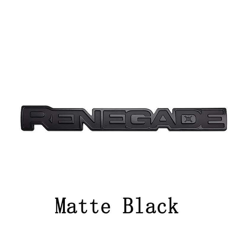 For Jeep Three Dimensional ABS Car RENEGADE Emblem Trunk Rear Sticker Decoration Decal Accessories For Jeep Renegade Grand Ch