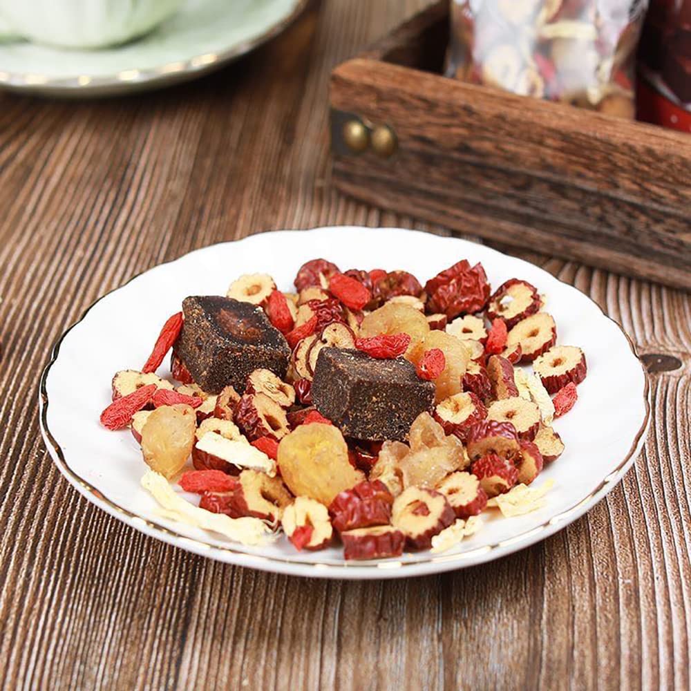 Hnědý cukr červená jujuba zázvor hnědý cukr zázvor červená jujuba květ červená goji hnědá katsura yenboshi a další pečlivě vybrané květinové bylinné ženské