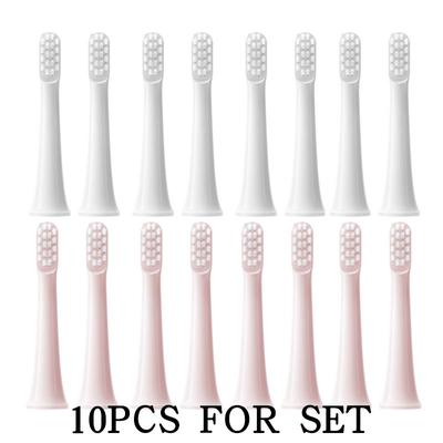 10PCS Brush Heads for XIAOMI T100 Soft DuPont Bristle Brush Vacuum Nozzles Refills Electric Toothbrush Head