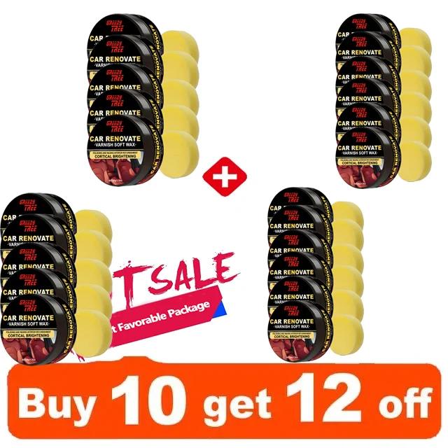 Q19 YC16 Car Plastic Restorer  Back To Black Gloss Auto Interior Leather & Panel Renewal Wax Automotive Polishing Wax