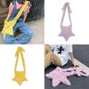 Star Shape Crossbody Bag Plush Inclined Shoulder Bag Portable Plush Shoulder Bag