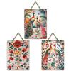 Colorful Peacock Wooden Wall Art For Home, Handmade Wall Décor - Multicolor