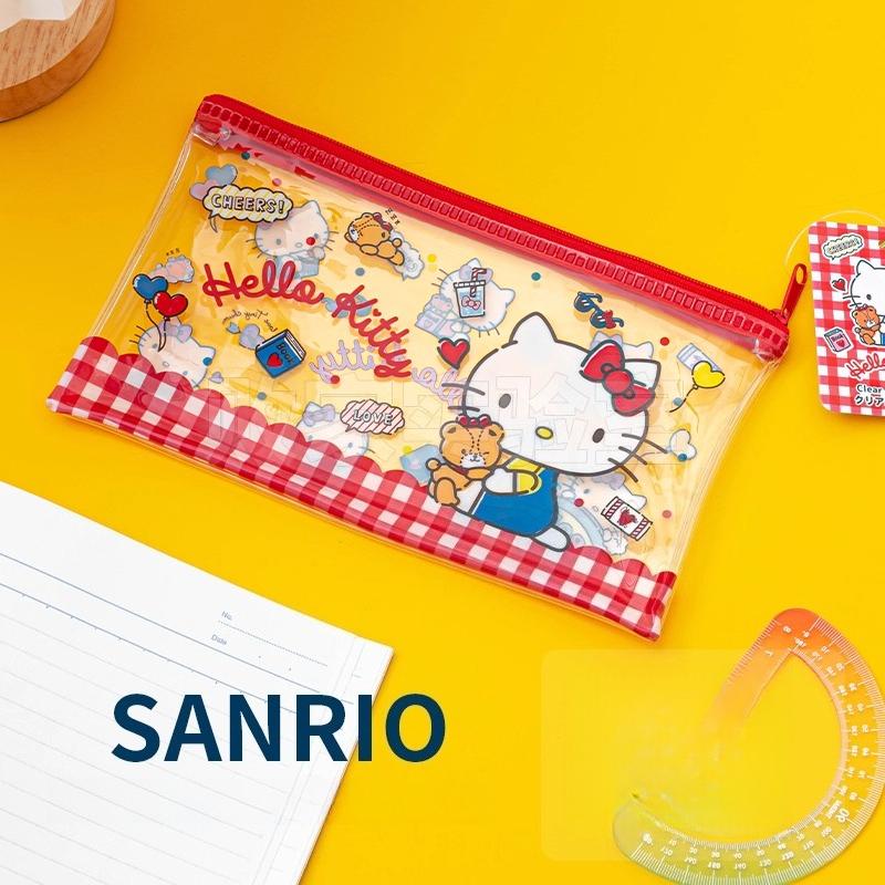 

Sanrio Hello Kitty Cosmetic Pouch Cinnamoroll Kuromi Stationery Pencil Case Zipper Coin Purse Wallet Card Pouch