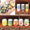 3/5Pcs 1:12 Dollhouse Accessories Jam Beverage Cans Miniature Play Kitchen Toy