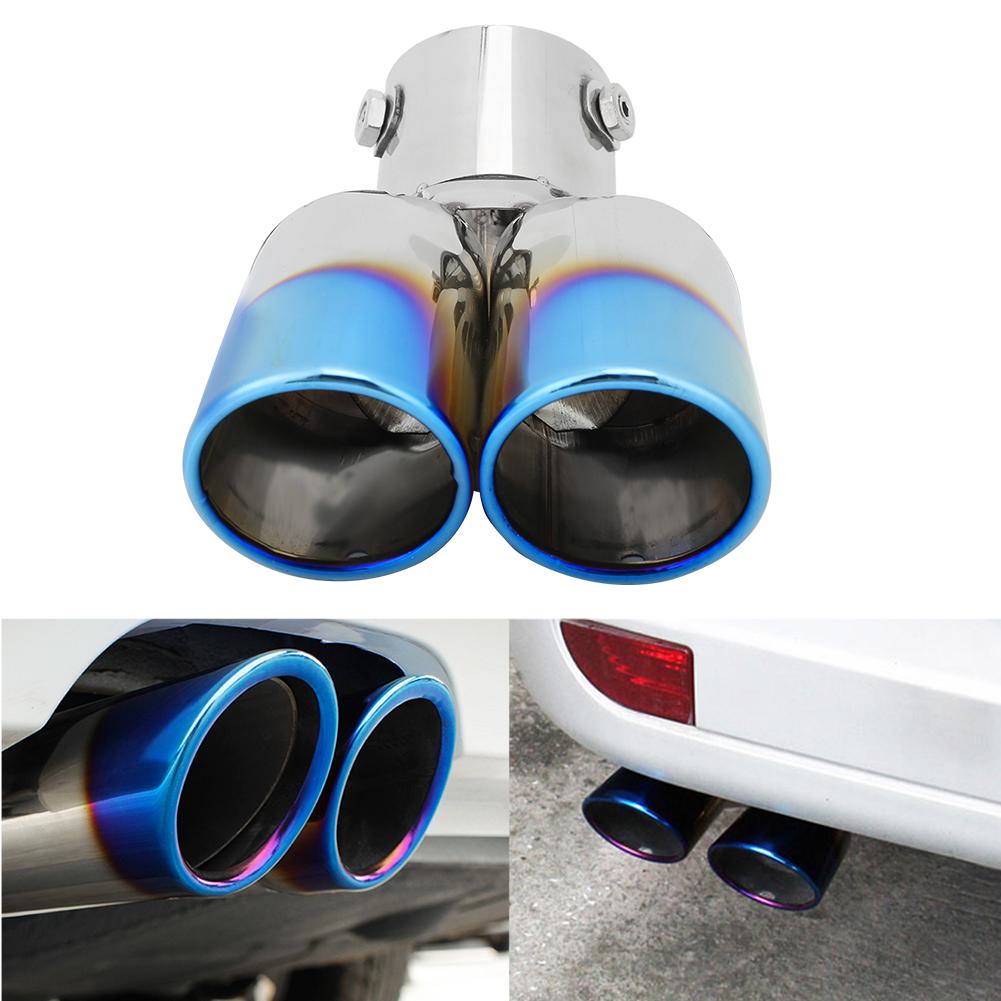 Universal 2.4in Stainless Steel Exhaust Tip Pipe Auto Car Modification Accessory