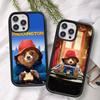 Cute P-Paddington B-BearS Hard Plastic Phone Case For Iphone 17 Air 16 15 14 13 12 11 Pro Max PC TPU Ins Case