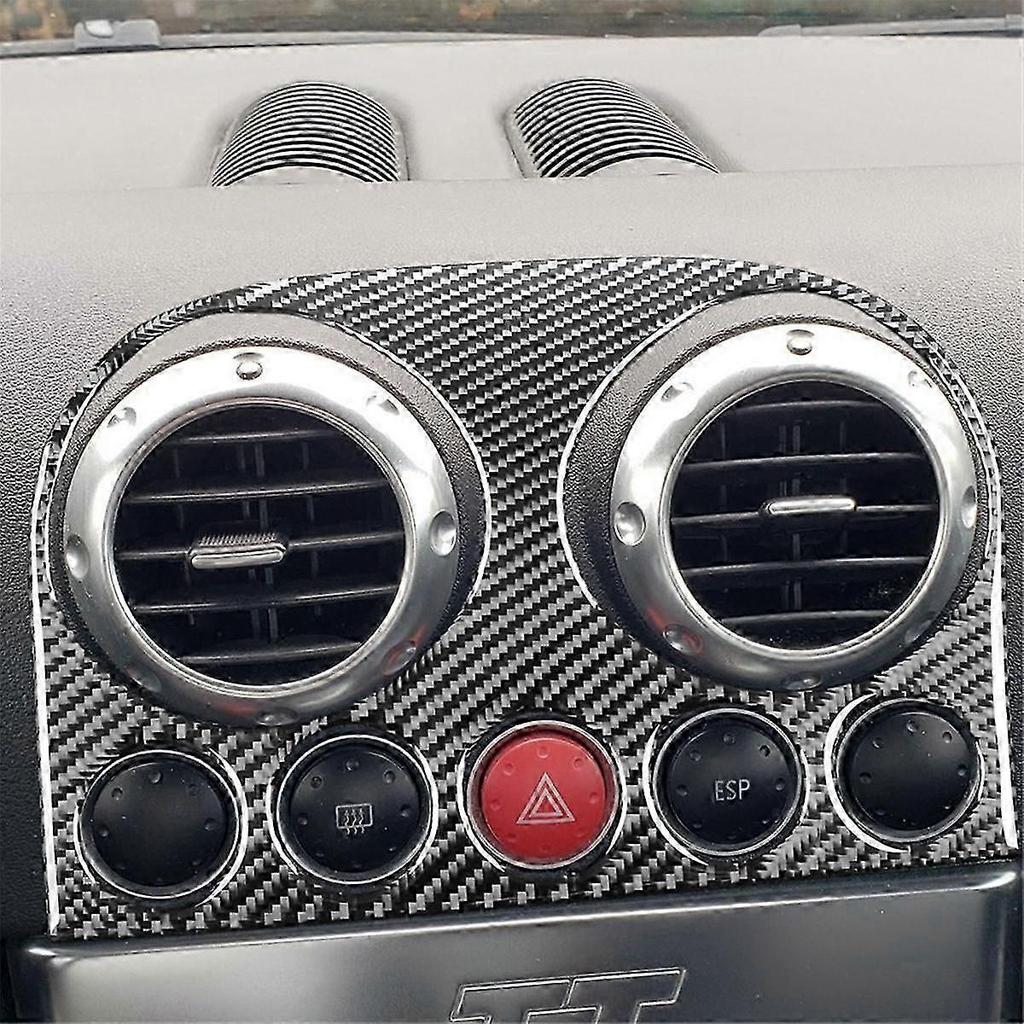 Carbon Fiber For Tt 8n 2001-2006 Central Control Air Vent Cover Trim Decals Sticker Interior Accessories