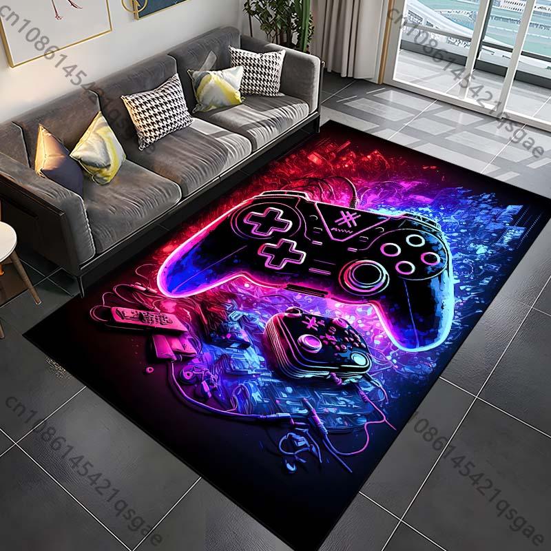 15 Sizes Modern Gamer Carpet Rug for Bed Room Living Room Bathroom Mat Creative Door Mat Cloakroom Home Decor Play Room Area Rug