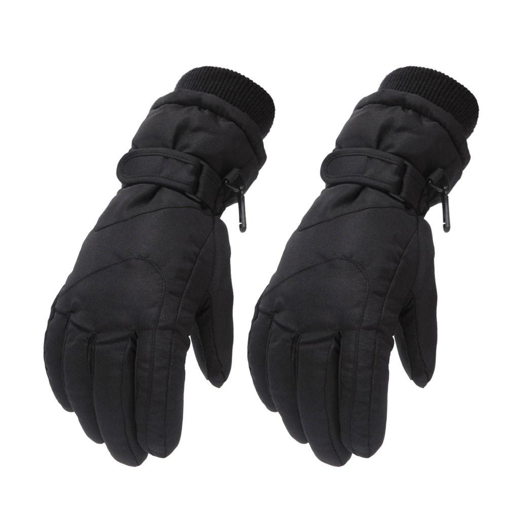 Non-slip Windproof Long-sleeved Mittens Children Ski Gloves Thick Warm Sports Riding Gloves