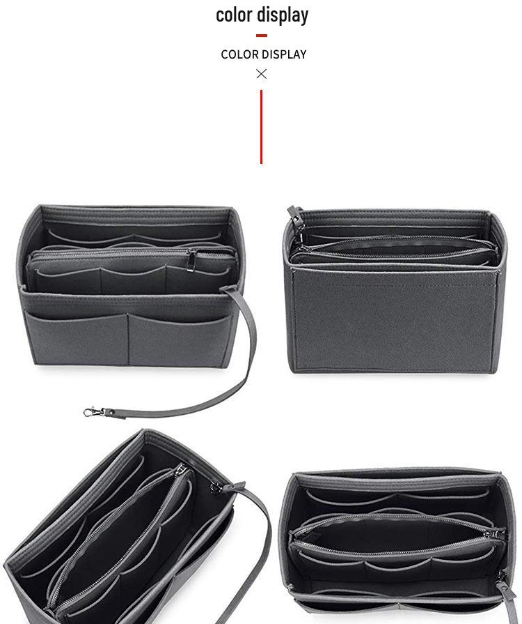 Women's Cross-Body Felt Makeup & Storage Bag