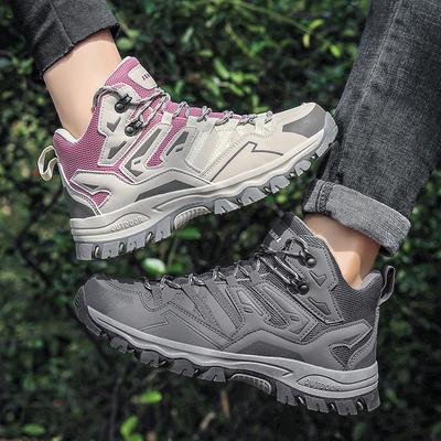 Winter Large Size High-top Hiking Shoes Couple Travel Hiking Shoes Non-slip and Wear-resistant Outdoor Sports Shoes