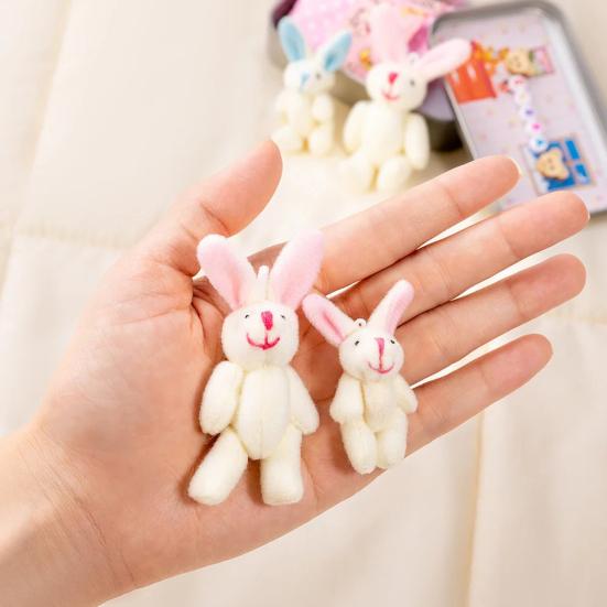 Little Pocket Bunny in Box Mini Plush Mom And Baby Bunny Living in A Tin Box Easter Basket Stuffer Gifts for Kids
