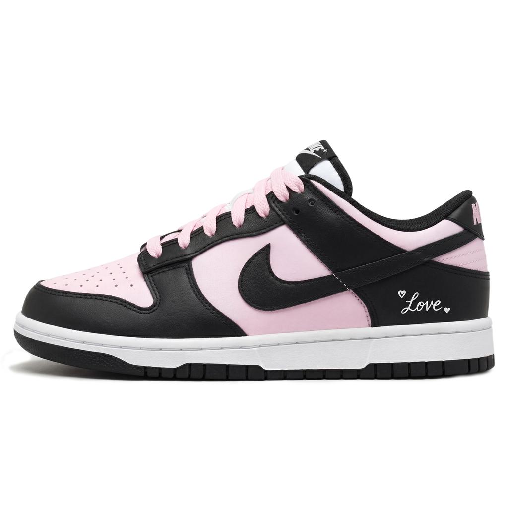 Nike Dunk 'BlackPink' Berry Sweetheart, Shopping Bag Abrasion Resistant Low Top Skateboard Shoes Unisex Light Pink DD1503-101(Team210-S-BOX)