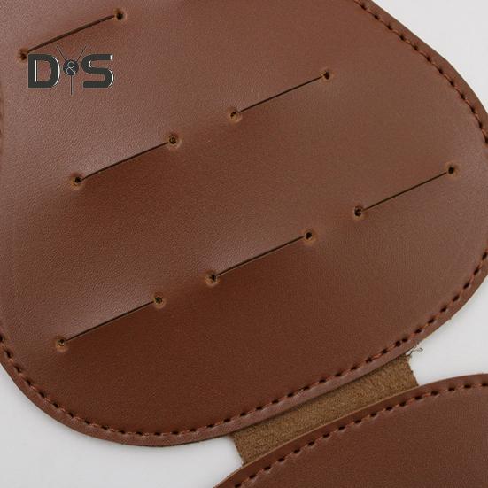 Gitarrenplektrenhalter aus Kunstleder, 18 Steckplätze, Plektren-Aufbewahrungstasche für Männer und Frauen, Gitarrendesign, Plektren-Organizer-Etui für Spieler, Liebhaber, Lehrer