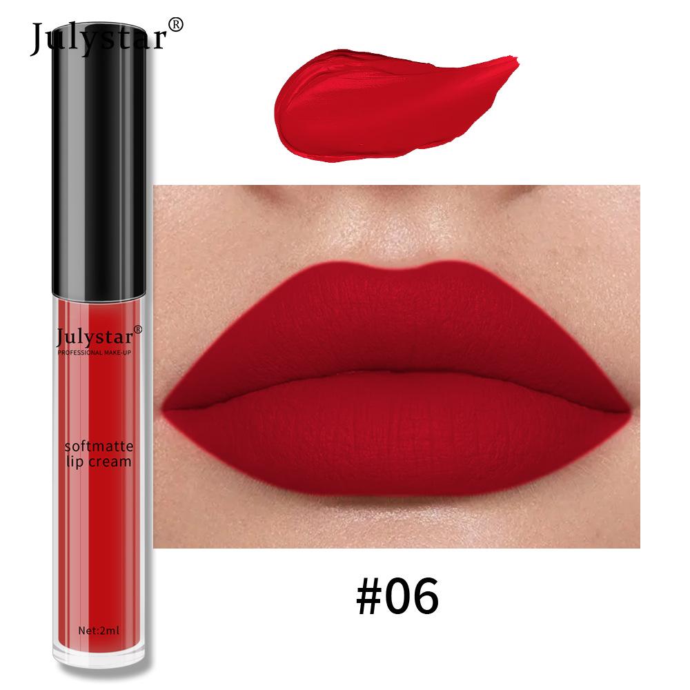 Makeup Matte Lip Glaze Liquid Lipstick Women's Velvet Matte Surface Lasting Non-stick Cup Lip Gloss