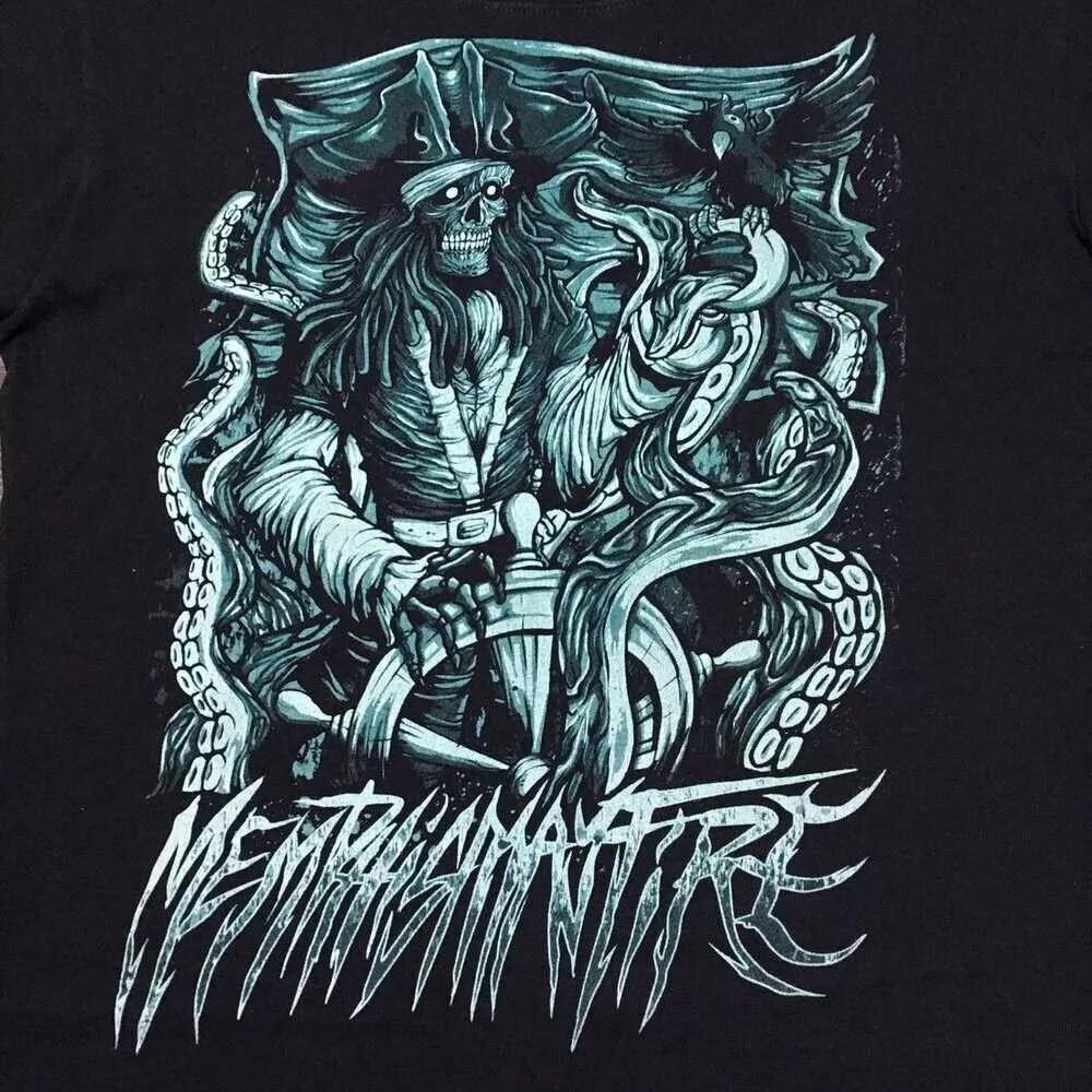 

MEMPHIS MAY FIRE Pirate Skull Unisex Tee All Size S To 5Xl BL511 Unisex T-Shirt XXXL