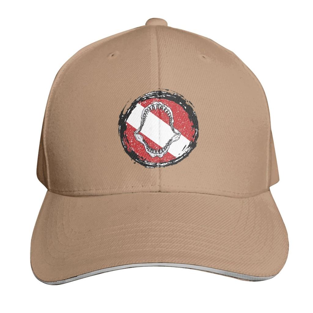 Scuba Diving Dive Flag And Shark Cap Fashion Casual Baseball Caps Adjustable Hat Hip Hop Summer Unisex Baseball Hats