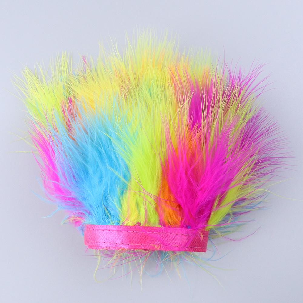 1Meters Furry Turkey Feathers Trim Ribbon White Natural Plumes For Traditional Holiday Dress Sewing Plumas Accessories