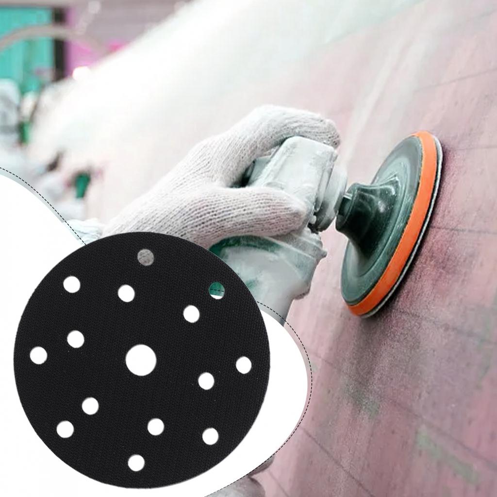 Dust Sanding 6 Inch 15 Holes Sponge Interface Pad for Longer Disc Life