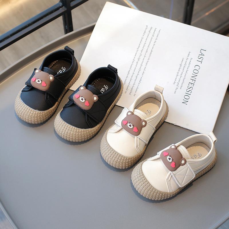 Spring Casual Shoe New Cute Versatile Kid Sneakers Anti Slip Soft Sole Comfort Girl Shoes Flat Simple Retro Kids Shoes Unisex