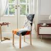Stoltrekk fire sesonger universal spisestuestoltrekk elastisk krakksett i ett stykke bord og stoltrekk ryggpute setepute