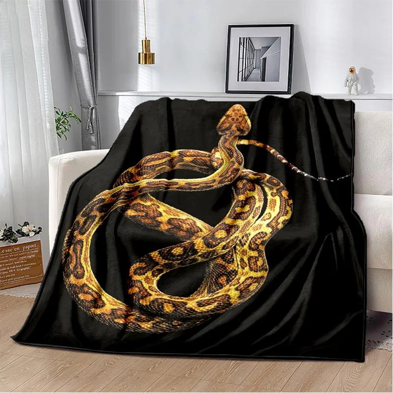 Soft Gothic Snake Serpent Python Viper Blanket for Bed Sofa Picnic Travel Office Cover Kids Gift Throw Blanket