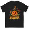 Happy Halloween T Shirt City Pumpkin Design Night Party Vintage Stretched Designer Clothes Soft Graphic Casual