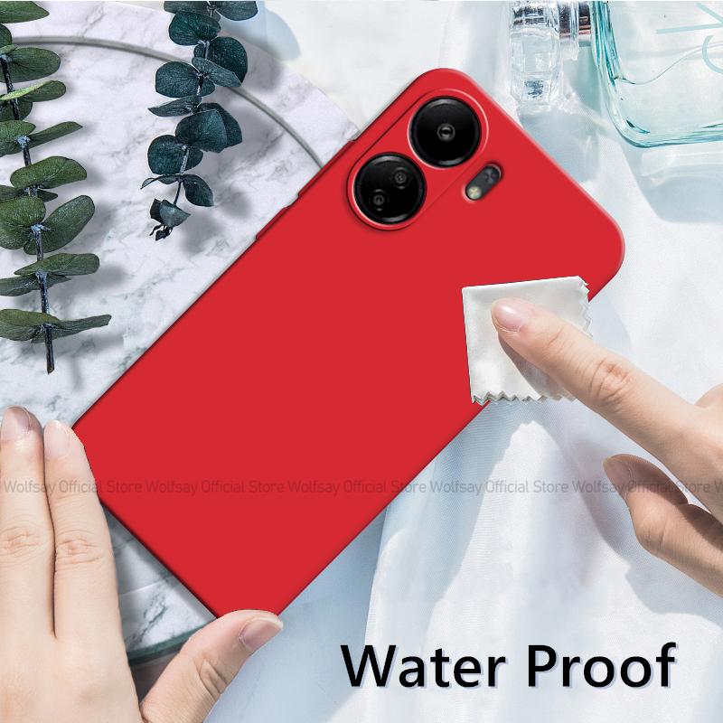 For Xiaomi Redmi 13C Case Xiaomi Redmi 15C 14C 13C 12C 10C Cover Cases Shockproof Liquid Silicone Phone Cover Xiaomi Redmi 13C