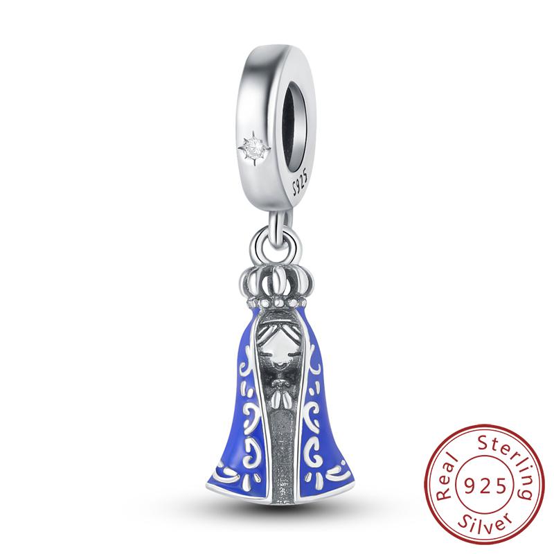 New 925 Silver Charms Beads Pendant Devil's Eye Blue Zircon Charms For Original Bracelet Charms DIY Jewelry Gift