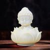 Nostrae Buddha with Lotus Show Pieces for Home Decor Living Room Decor Items | Cute Showpieces Gift Item for Decoration