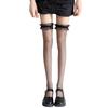 Black Lace Lolita Fishnet Over-the-Knee Stockings
