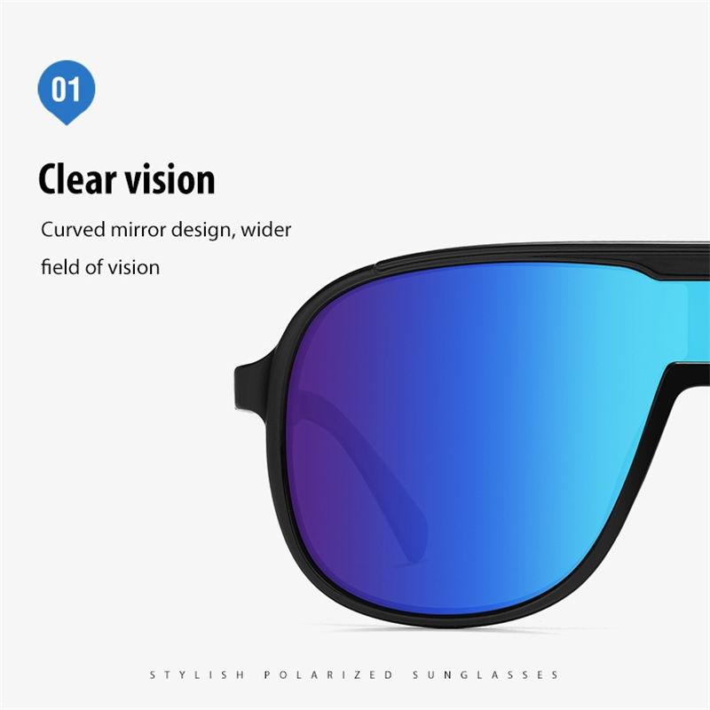 AORON Fashion Polarized Sunglasses Outdoor Classic Sports Driving Fishing Glasses for Men Women Anti Glare UV400 Eyeglasses